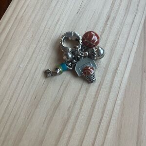 Silver Basketball Key Holder